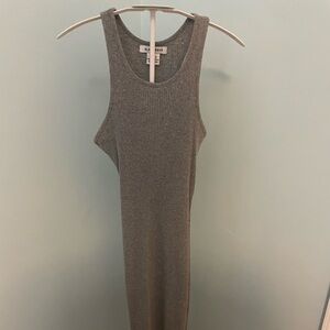 Glamorous gray ribbed midi dress size small
